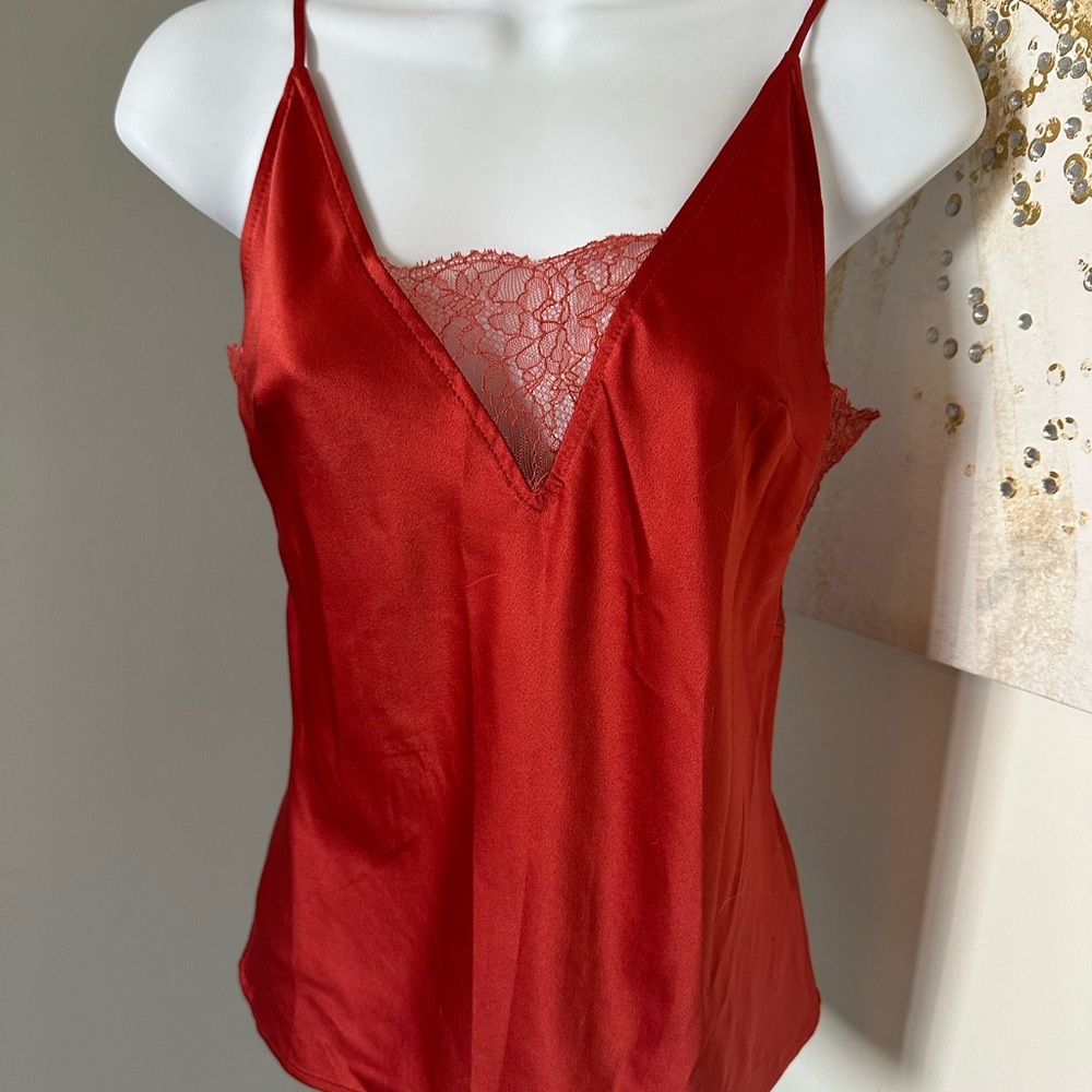 Dynamite Red Satin Camisole XXS